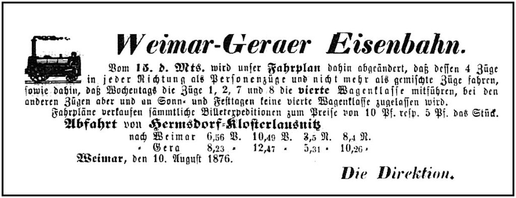 1876-08-15 Hdf Bahn Aenderungen